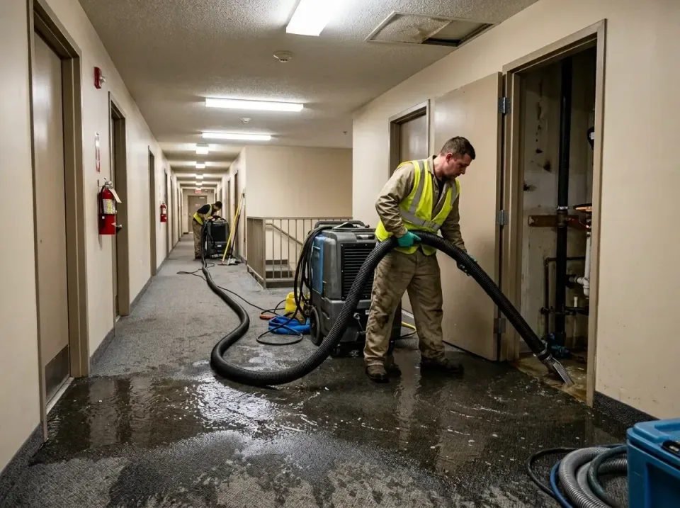 multi-unit-apartment-hallway-f-005 — frequently asked questions, Emergency Burst Pipe Water Extraction & Removal in Glasspor…